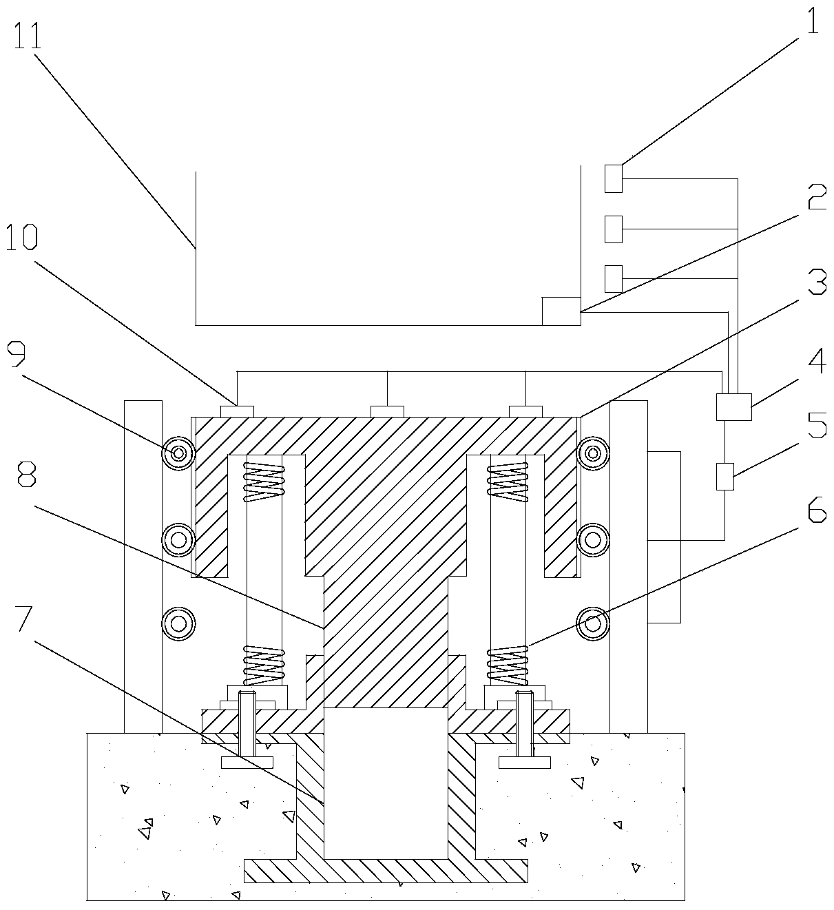 Adaptive Elevator Buffer Damping Device