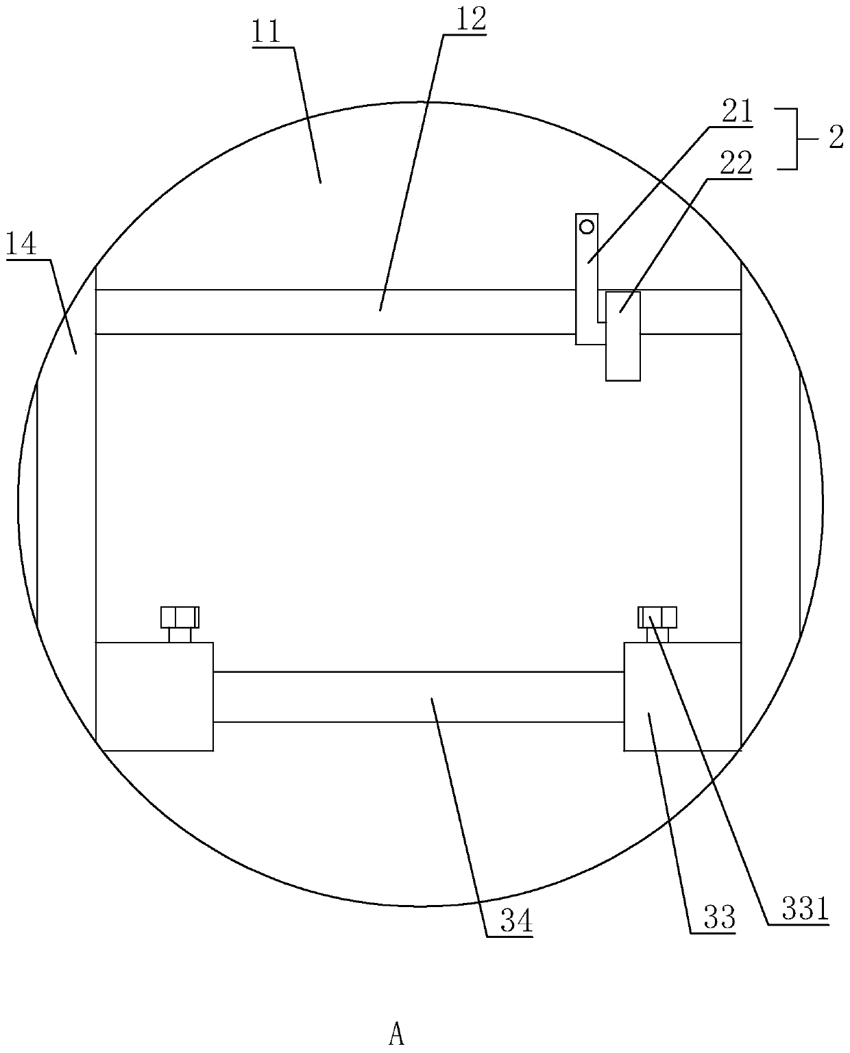 Pipeline protecting device based on temporary beam