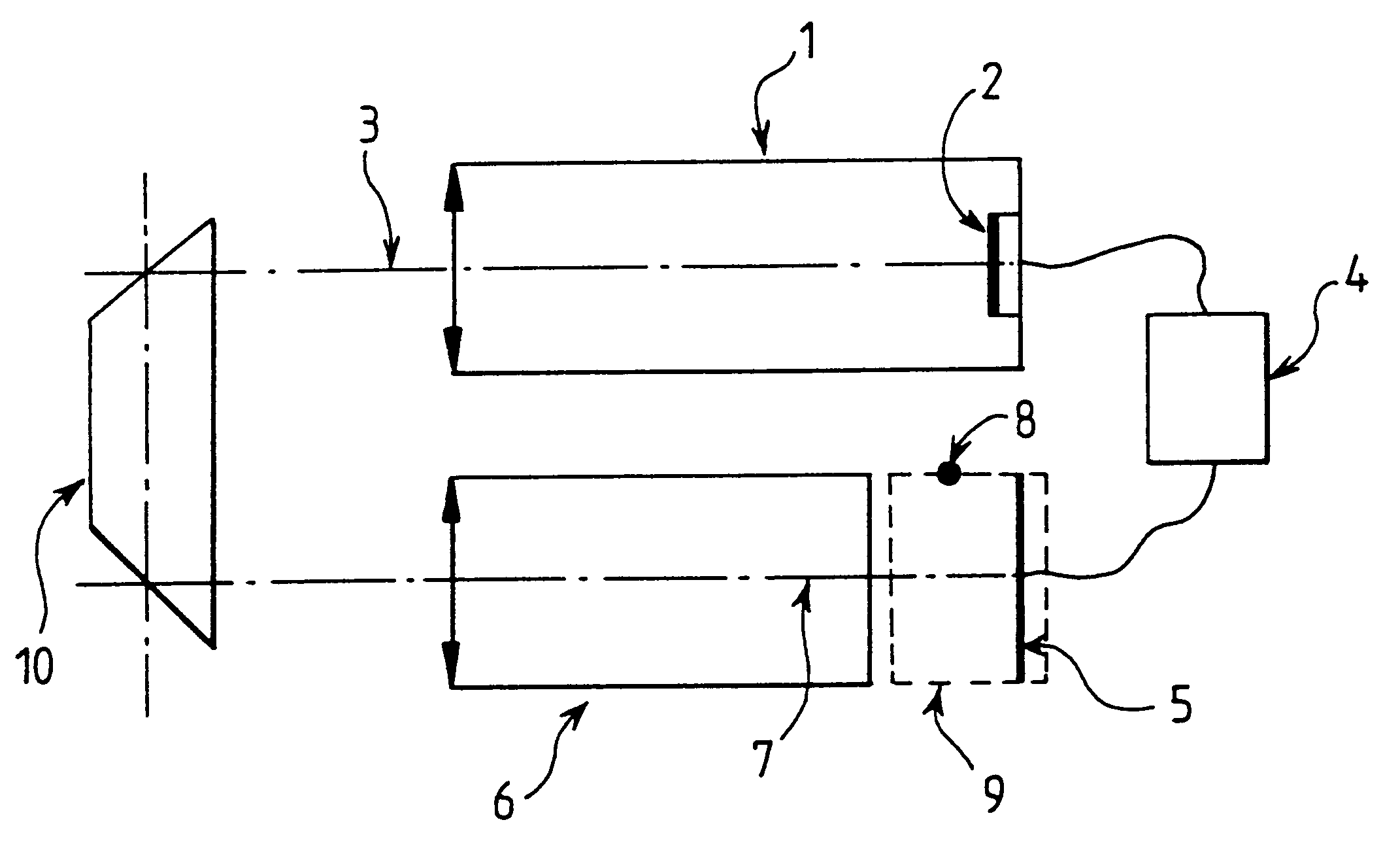 Infrared telescope with harmonization of the input and output axes