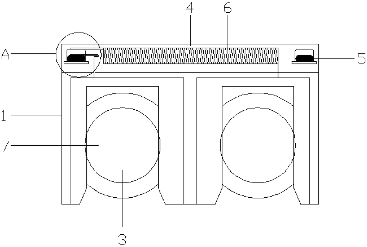 Magnetically-controlled switch type wireless power supply block