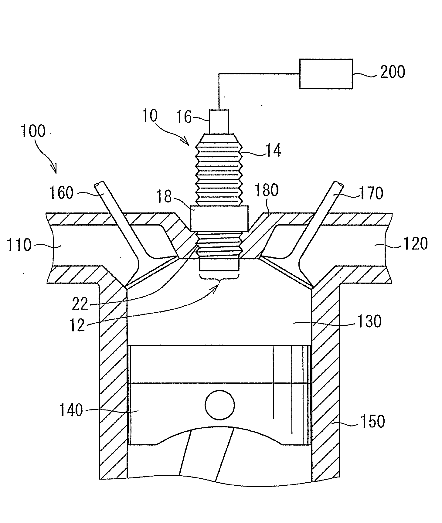 Plasma igniter and ignition device for internal combustion engine