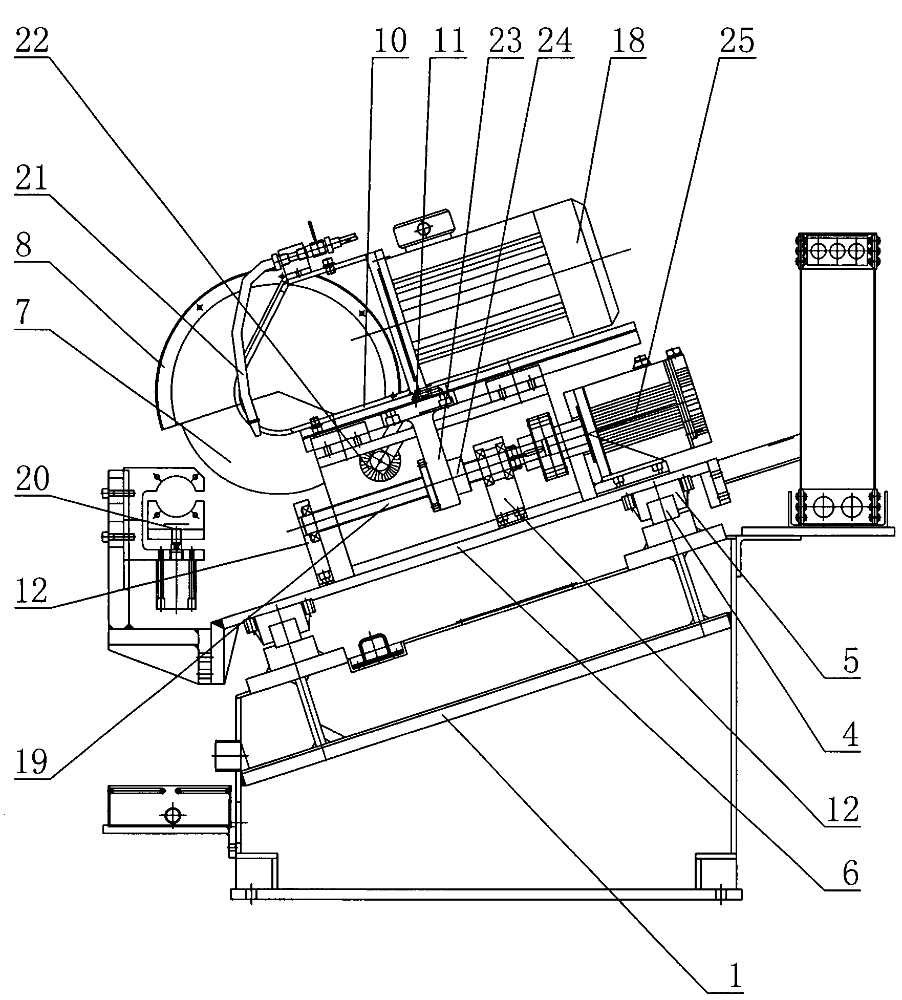 Synchronous cold saw cutting machine