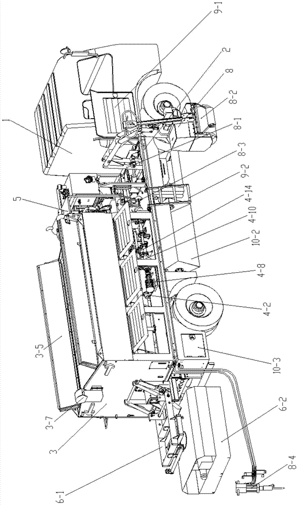 A thermal insulation storage type asphalt pavement comprehensive maintenance vehicle