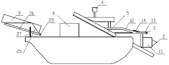 Salvage ship used for salvaging water surface floating objects in classified mode