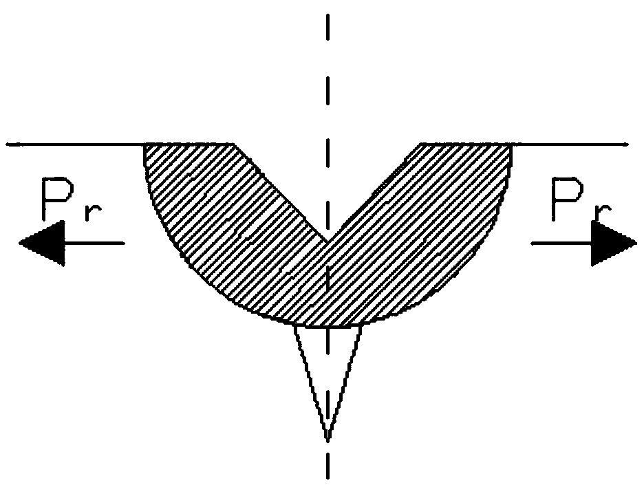 Method for quantitative detection of indentation fracture toughness of coating material