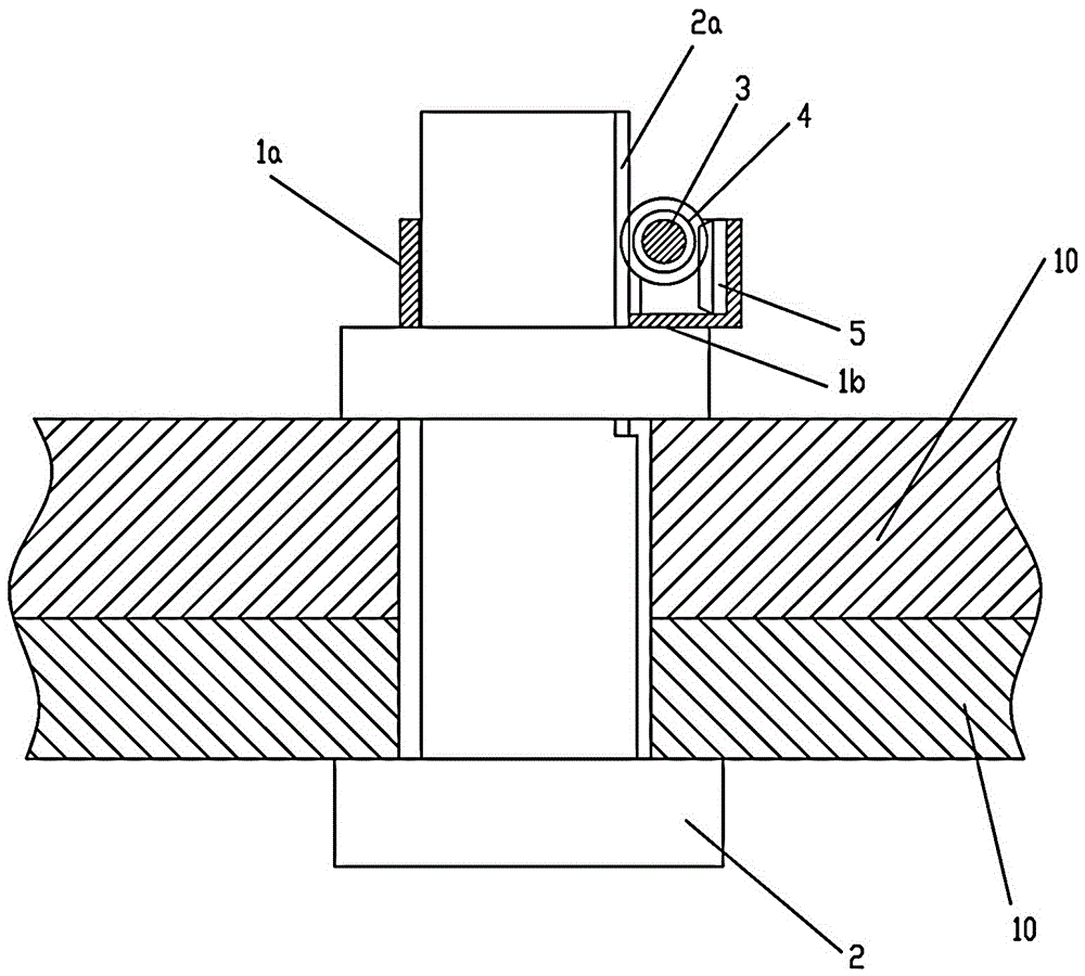 A side fastening device for tin bath bottom brick with tooth meshing