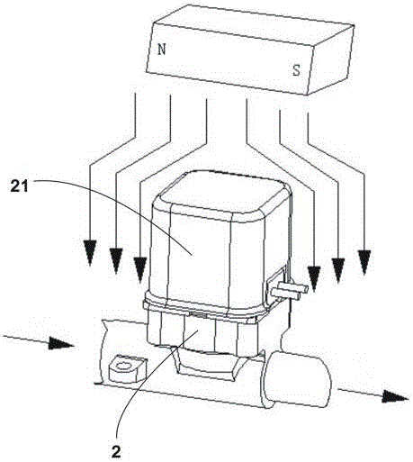 IC card water control charging device