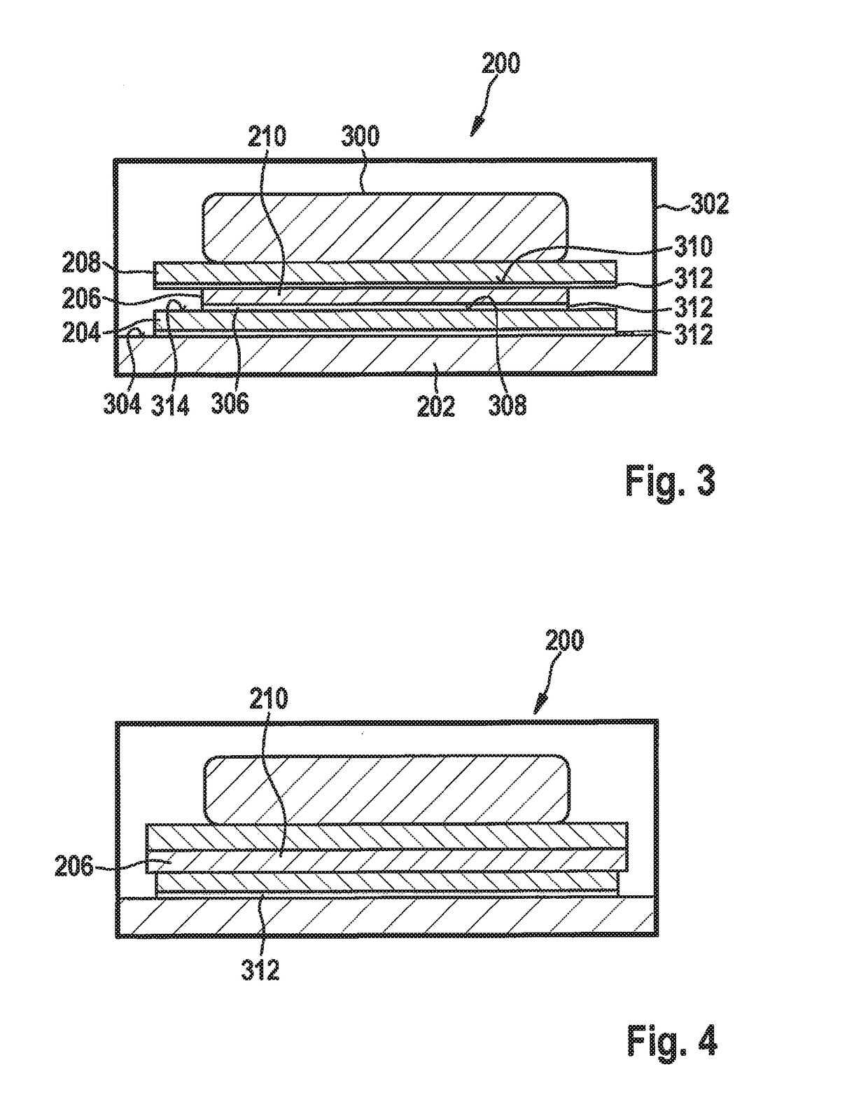 Electronic system, as well as manufacturing method, and device for manufacturing an electronic system