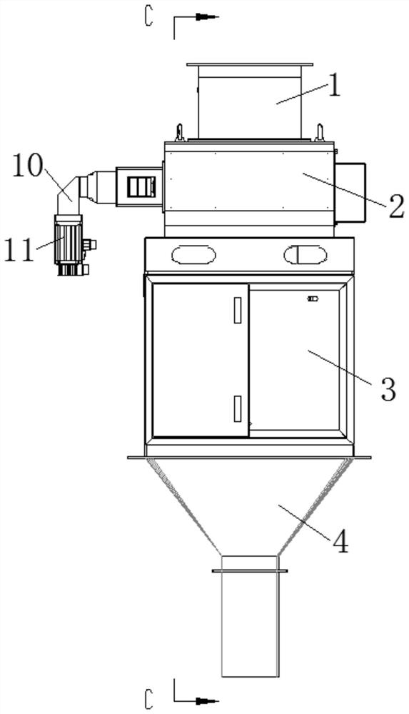 A single-servo full-open weighing device