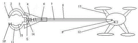 Unmanned aerial vehicle Chinese torreya fruit picker