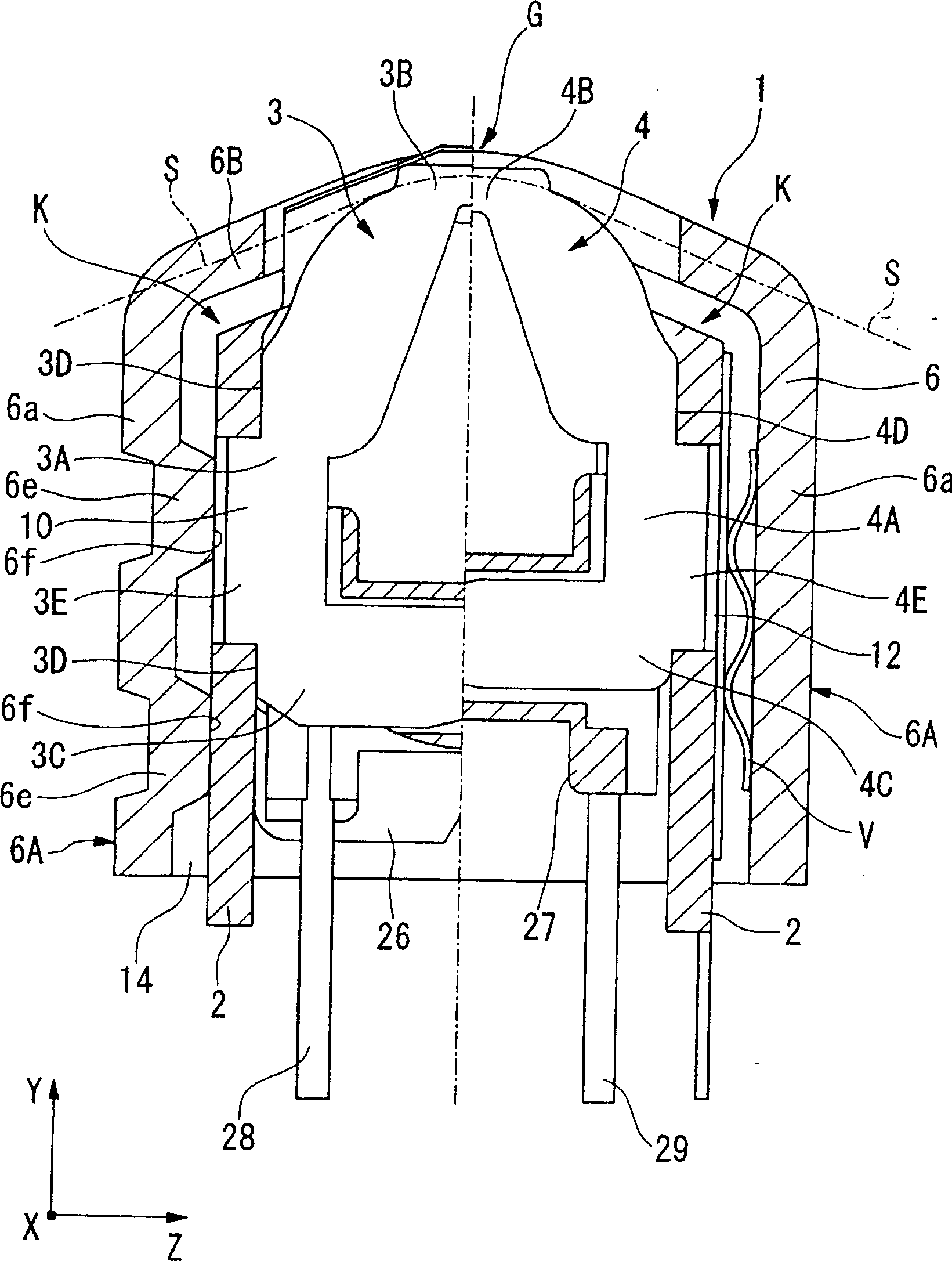 Magnetic head, magnetic head apparatus and shielded enclosure