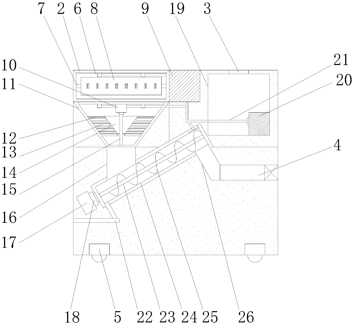 Speed-adjustable feeding device for meat cutting equipment