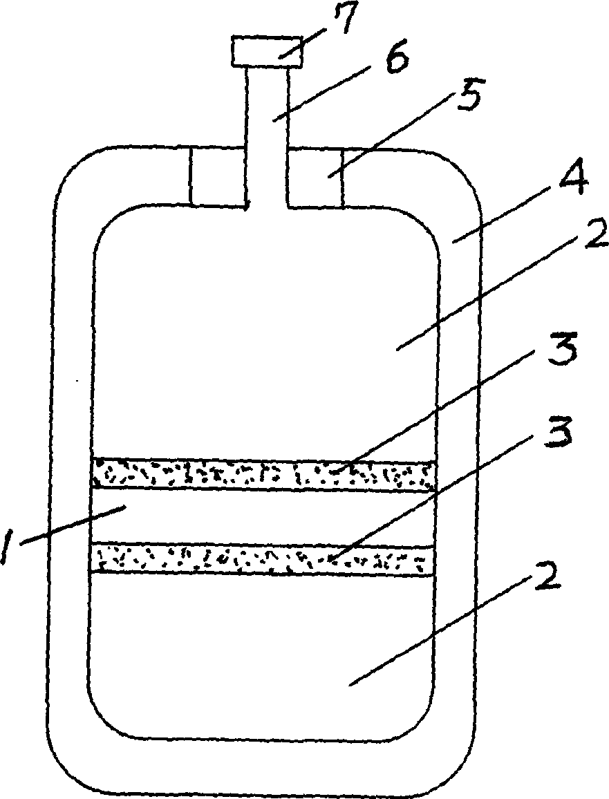 Anti-leakage safety multiple-medicine chamber transfusion bag