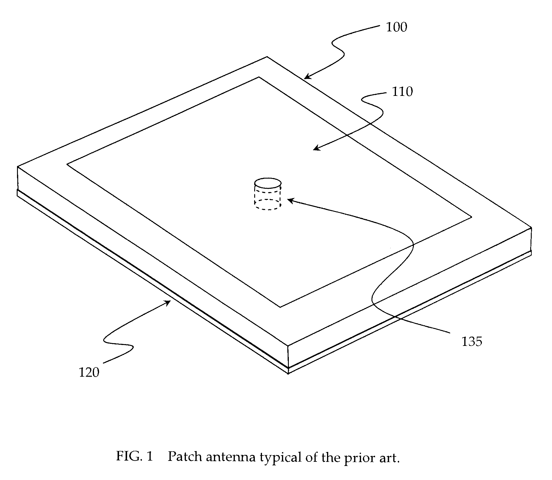 RFID patch antenna with coplanar reference ground and floating grounds