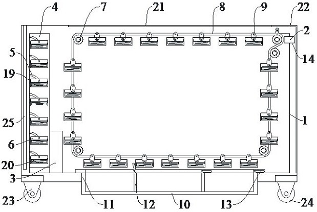 An industrial equipment delivery and storage device