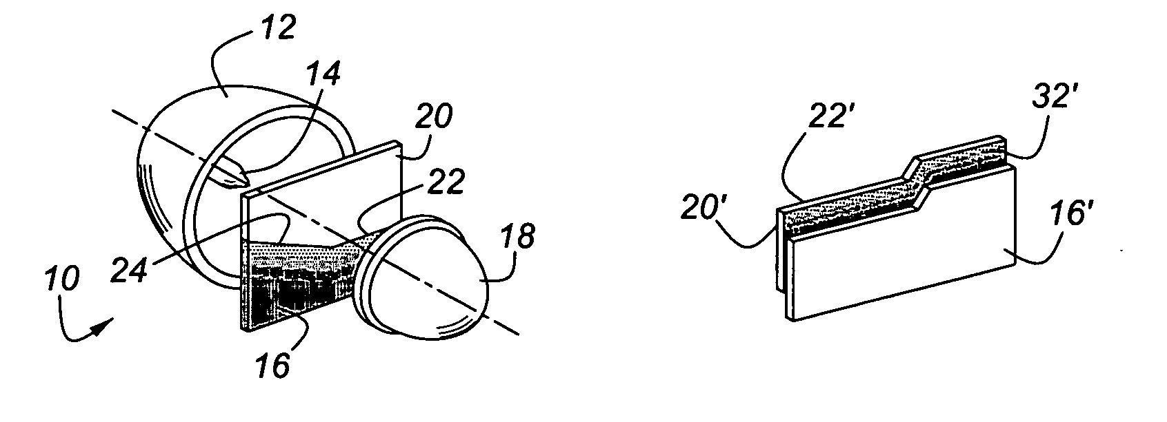 Projector lamp headlight with chromatic aberration correction