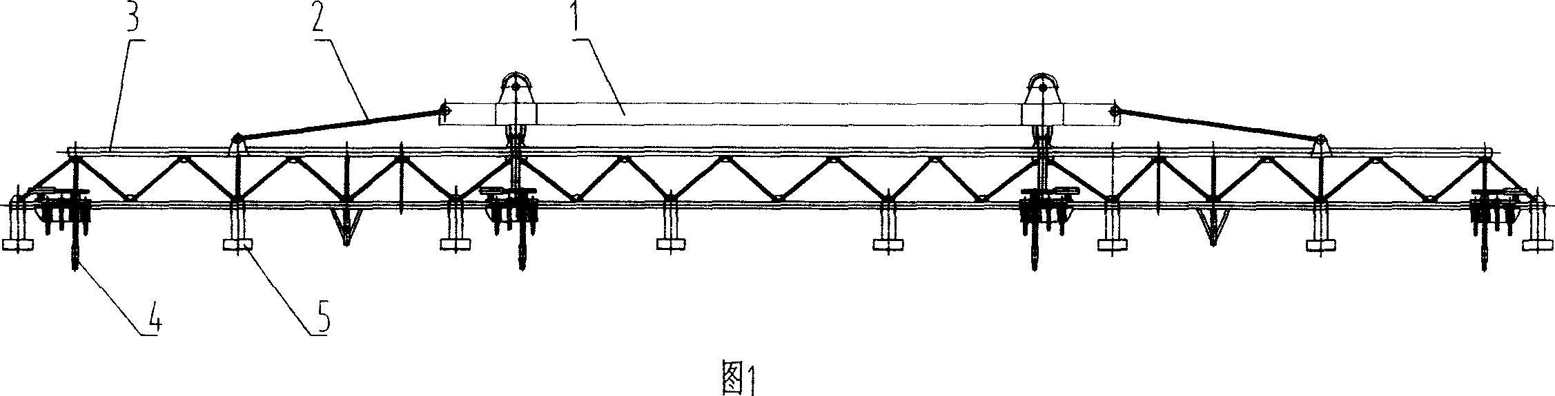 Hoisting slings specially for long steel rail