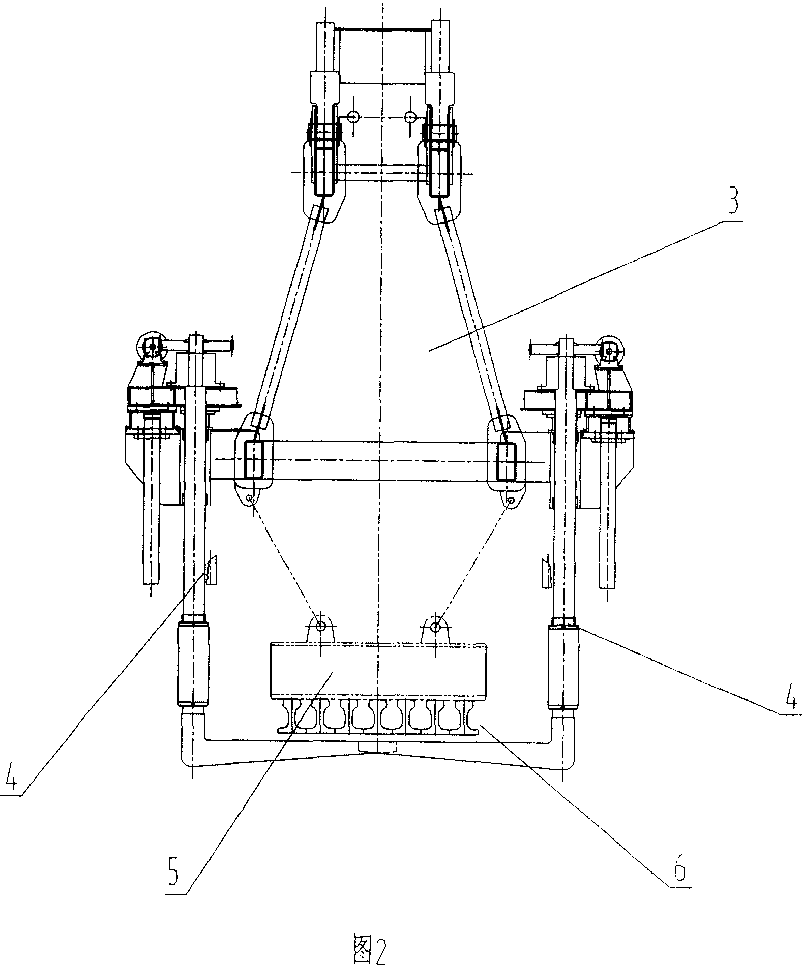 Hoisting slings specially for long steel rail