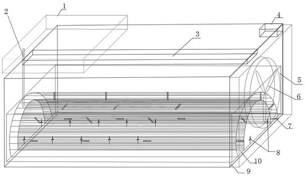 An air curtain test device and test method for high-speed railway tunnels in cold regions