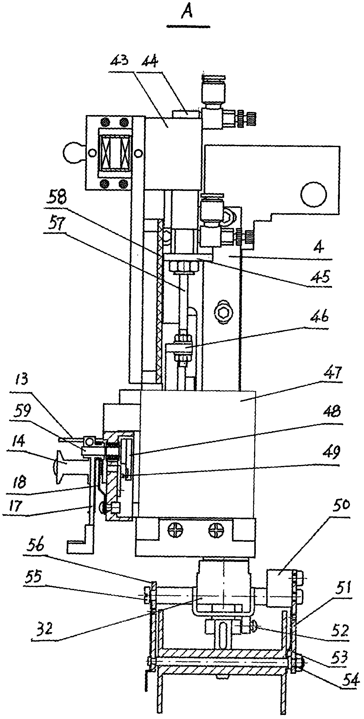 Multifunctional intelligent embroidery machine nose