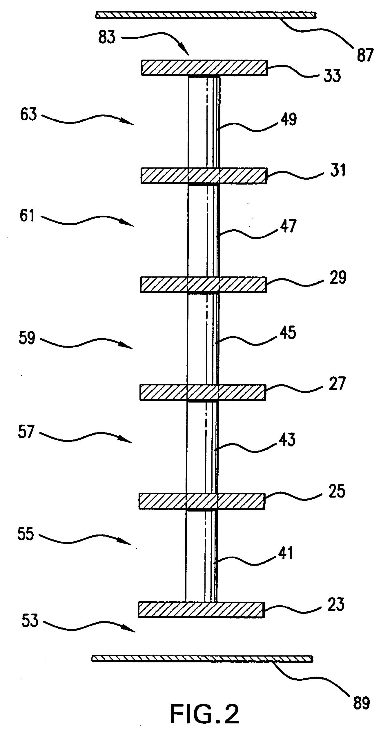 Compact inductor with stacked via magnetic cores for integrated circuits