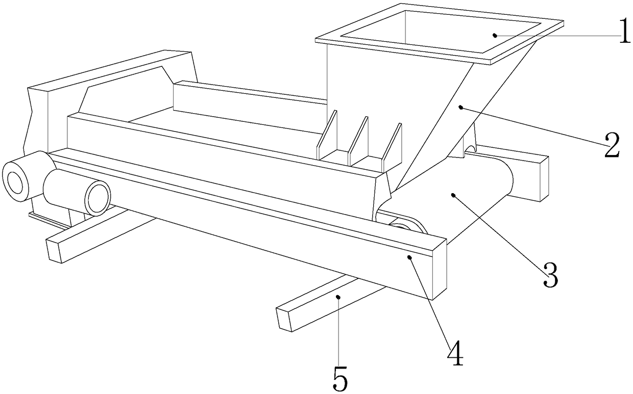 Automatic feeding device in automobile radiator production process