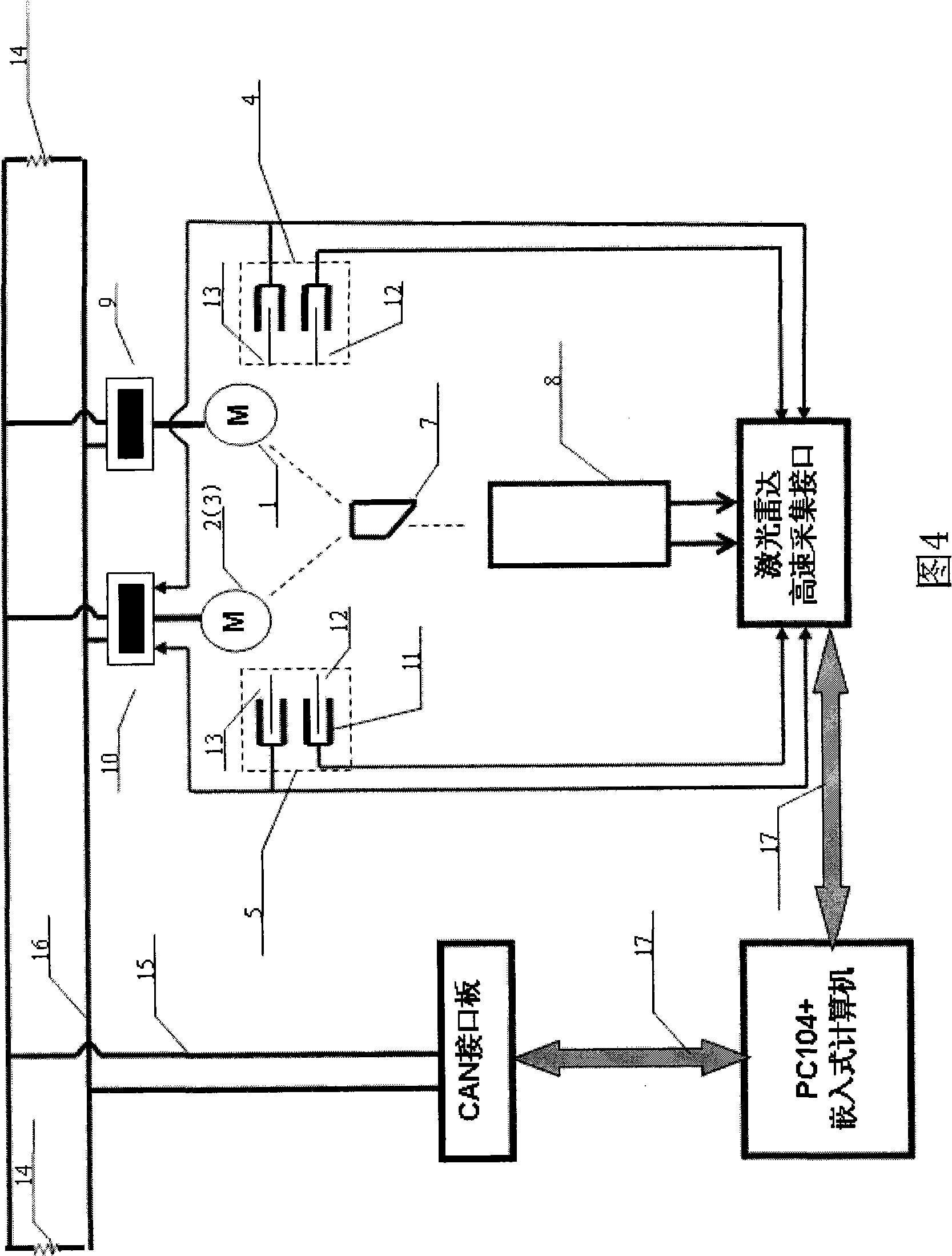 Lunar vehicle high speed three-dimensional laser imaging radar system and imaging method