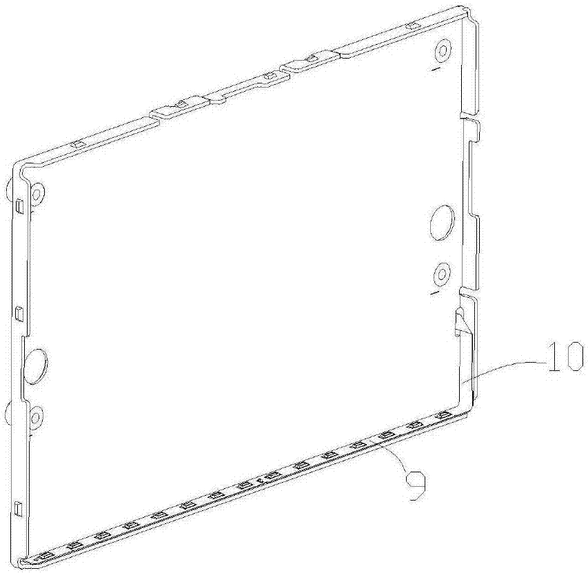 Lamp strip press-fit device