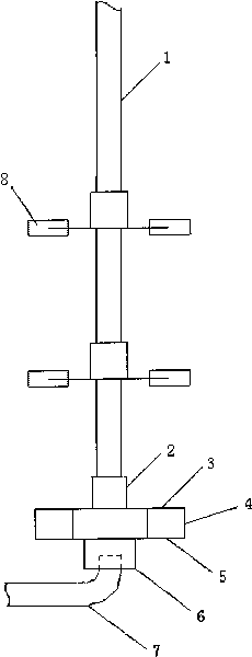 Stirring propeller for sucking and dispersing easy-to-self-polymerized gas