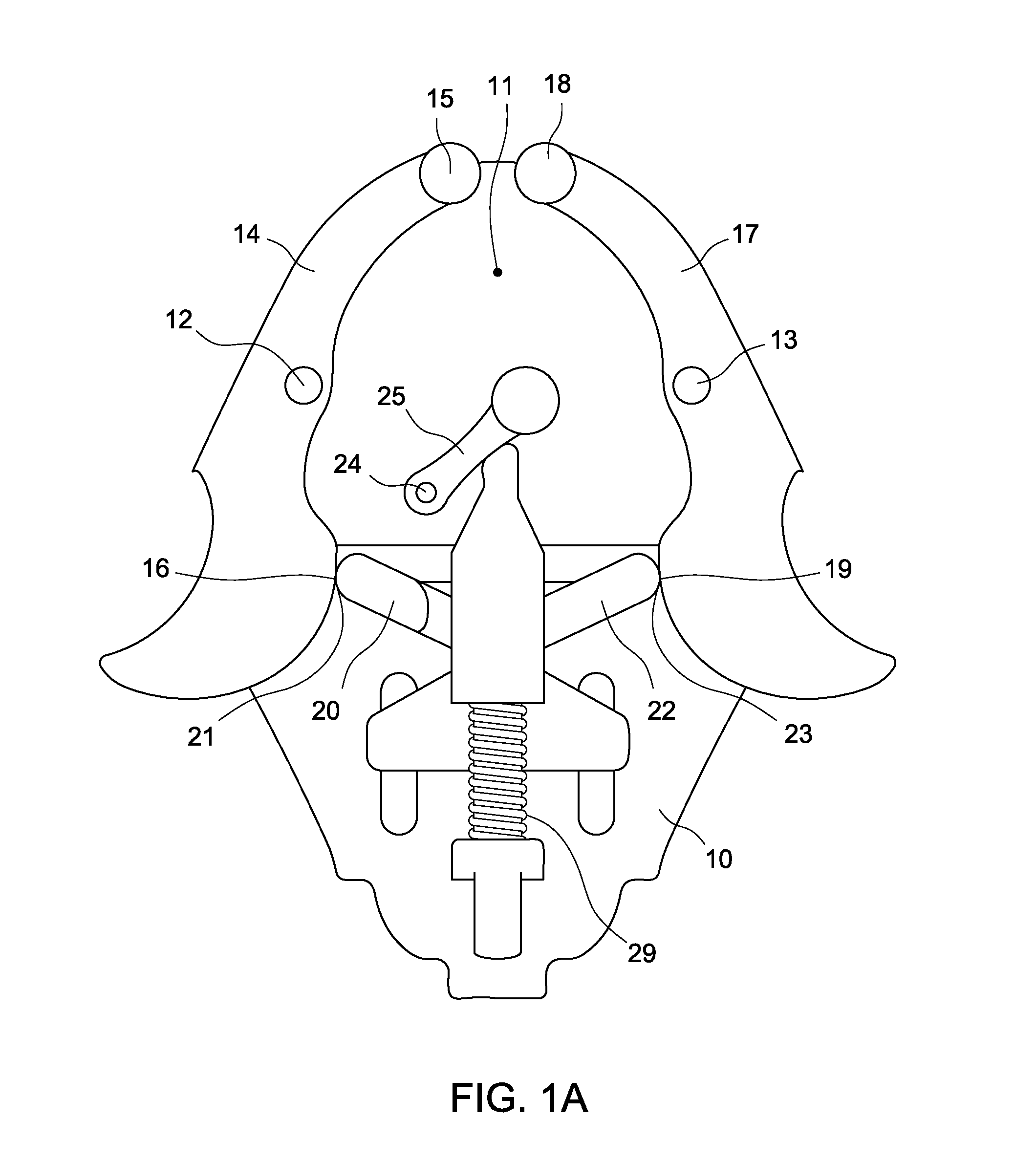 Self-centering mechanism, a clamping device for an electronic device and means for their integration