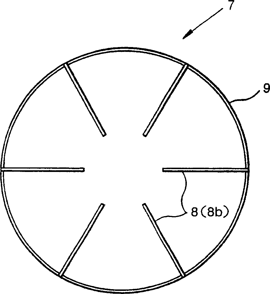 Flame stand for stove and glass plate stove