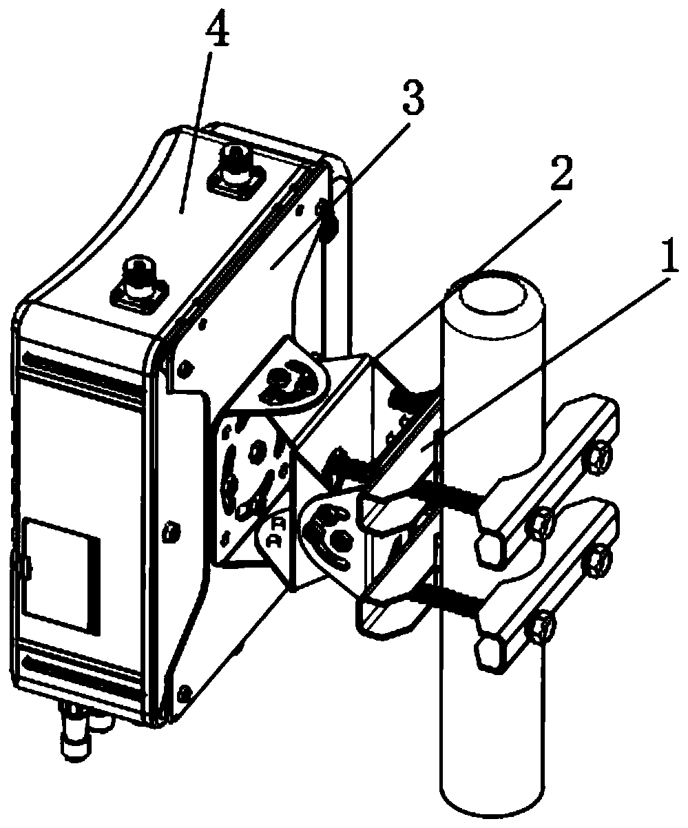 Installation bracket for outdoor electrical equipment