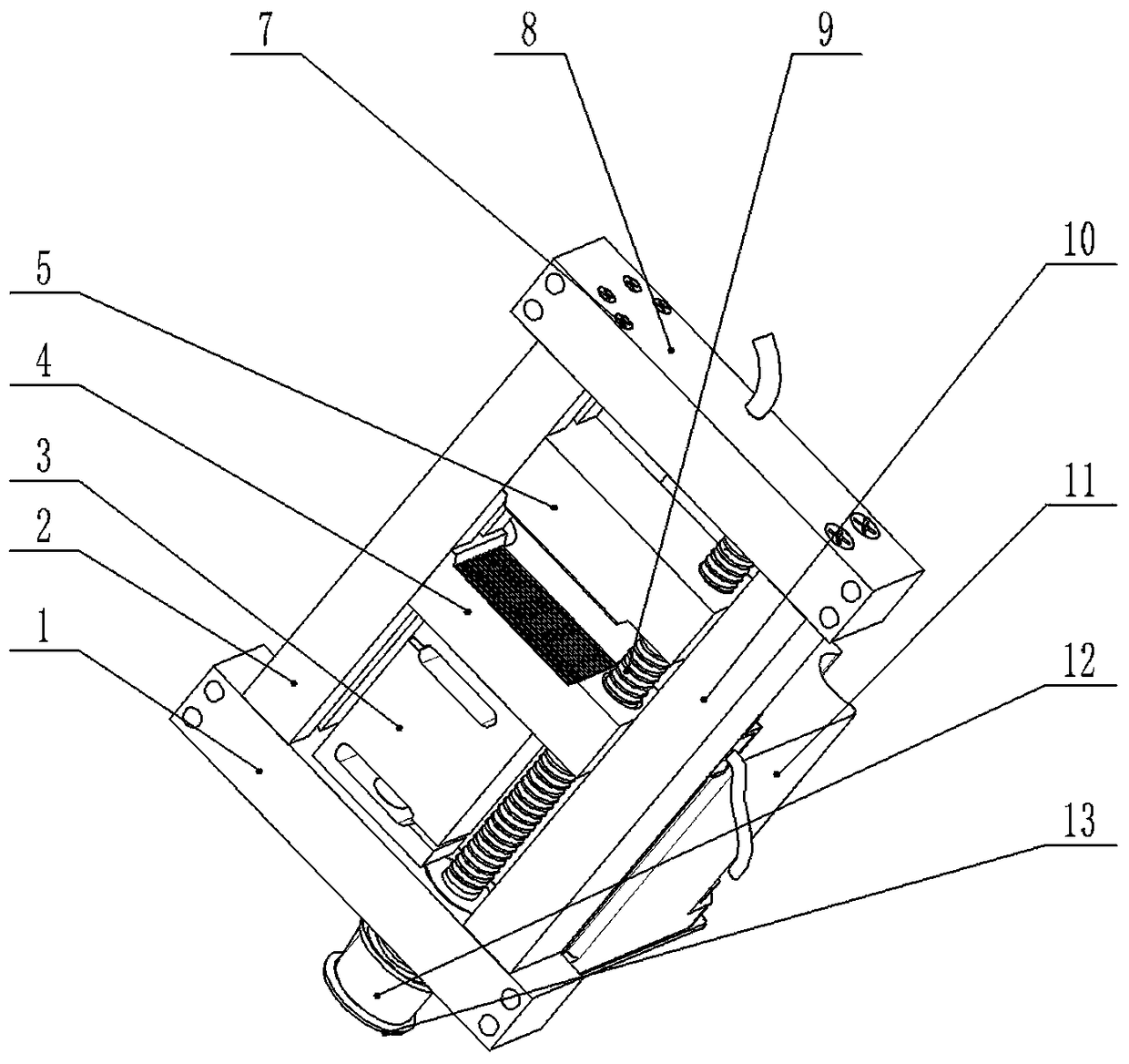 Automatic clamping device of wire harness performance testing equipment