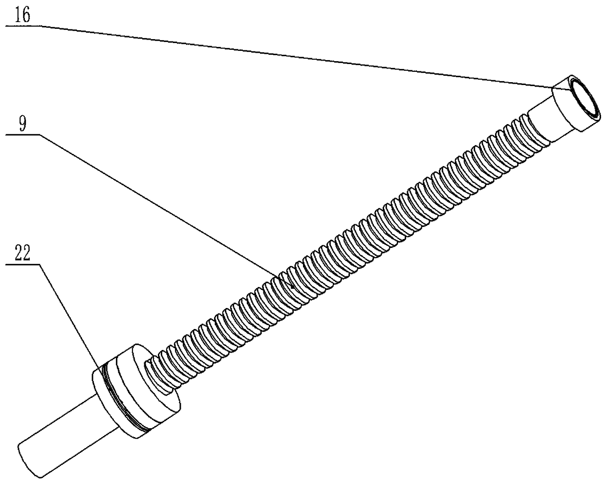 Automatic clamping device of wire harness performance testing equipment