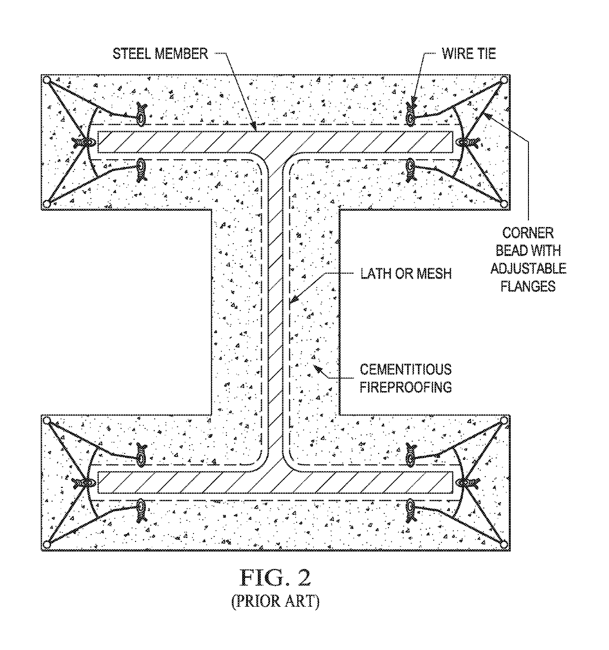 Self-aligning corner bead for fireproofing structural steel member and method of using same