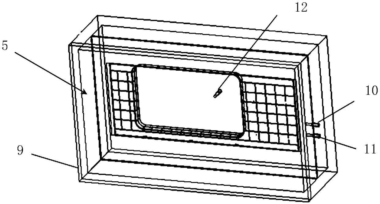 Static pressure test system for rail transit product