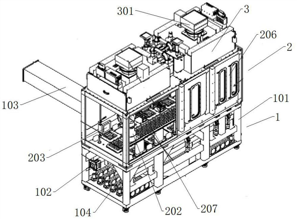 Intelligent biological medicine isolator cabin