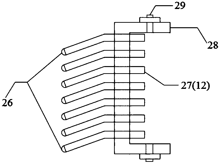 Device for simulating coast reservoir pollutant migration and use method of device