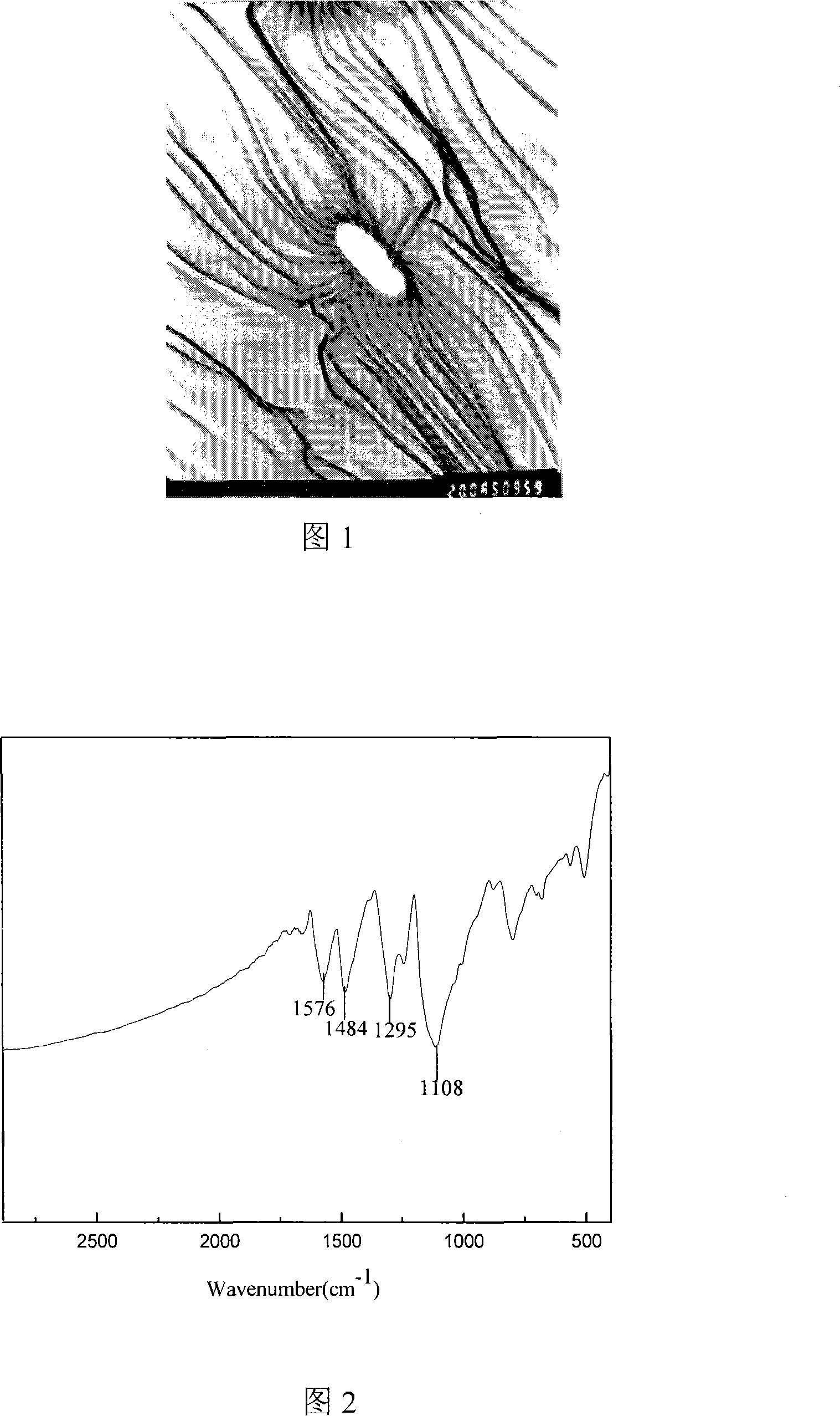 Polyaniline/nano graphite lamella/Eu[3+] nano film material and method for making same