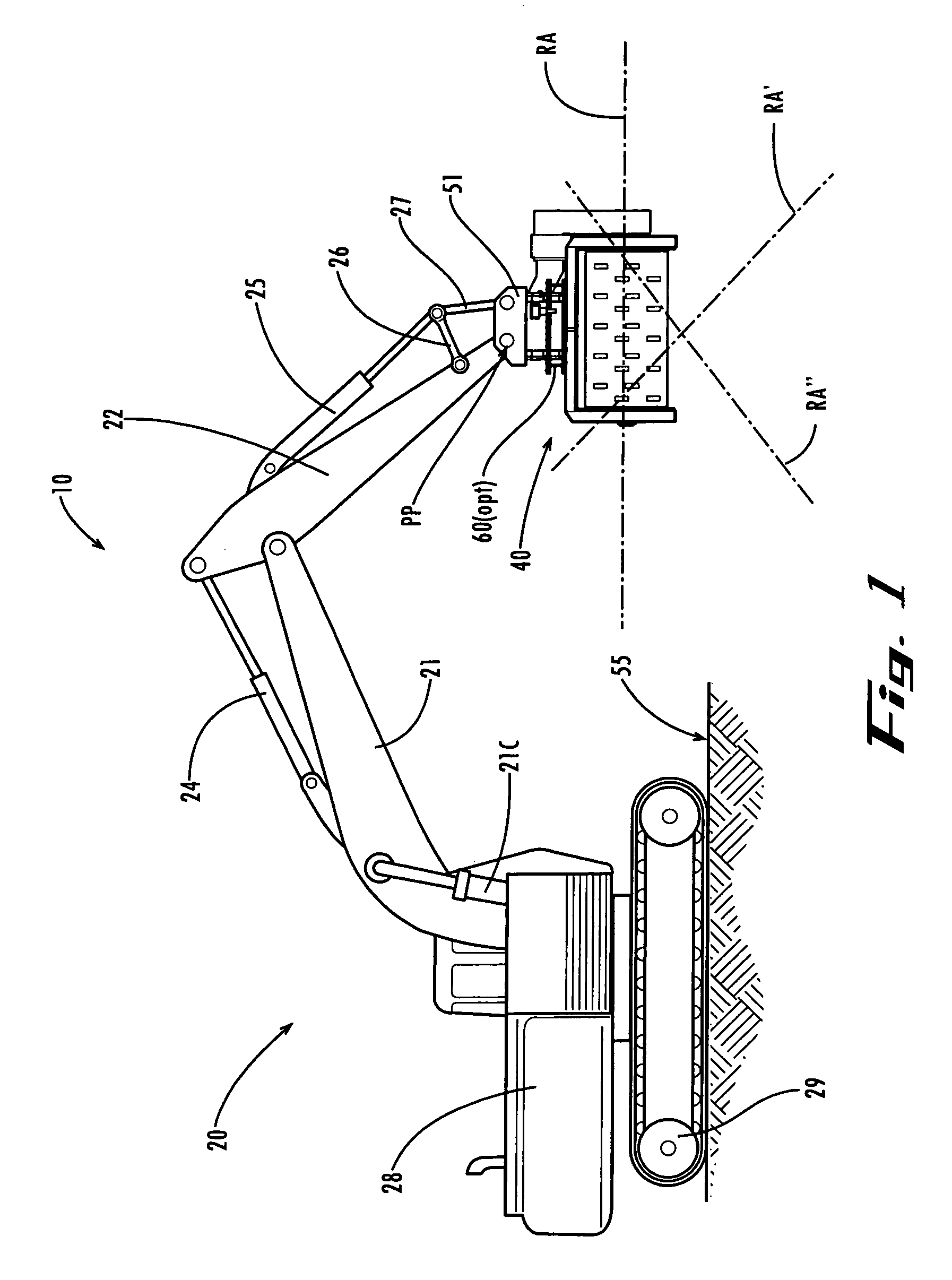 Portable apparatus for reducing vegetation and method for using same