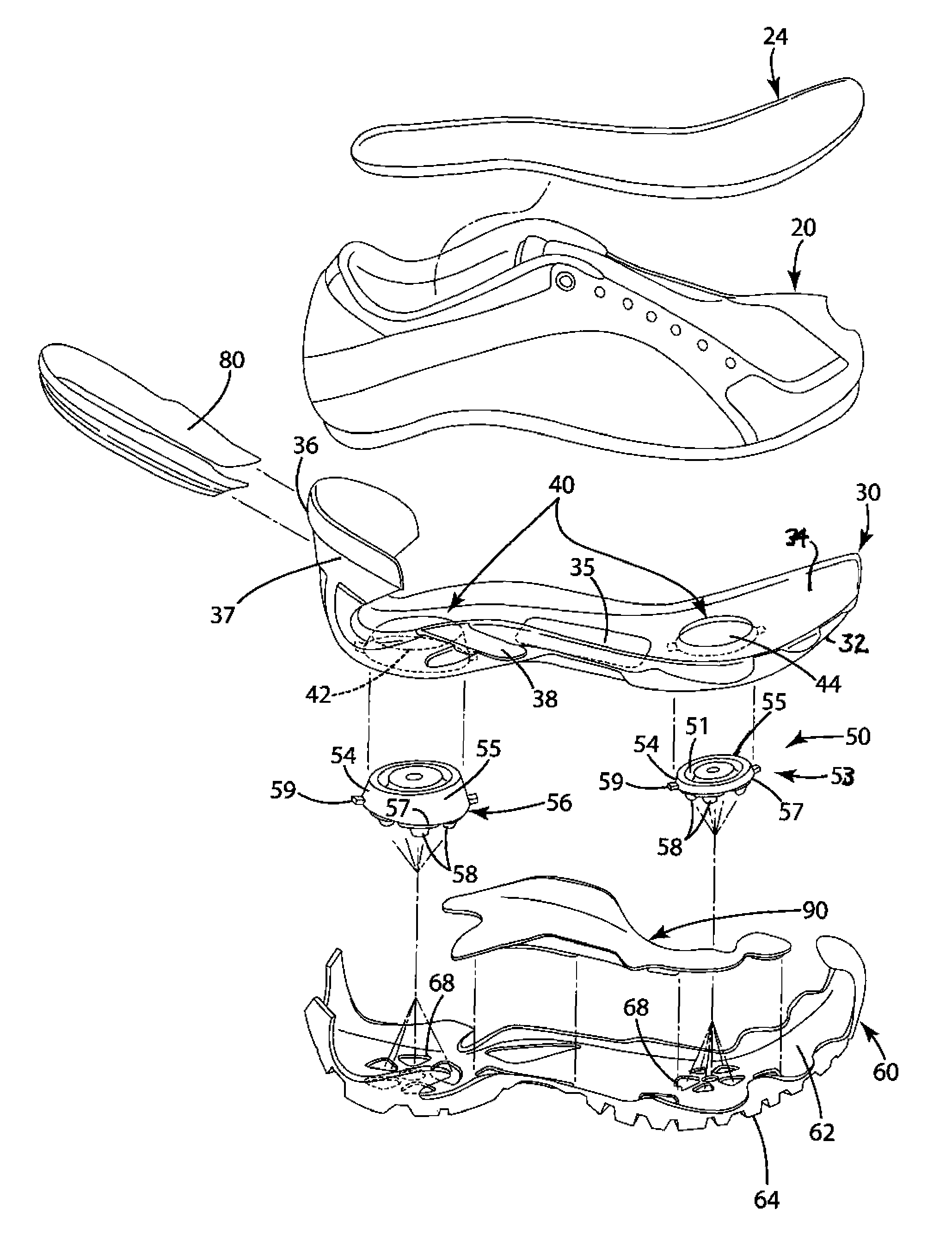 Footwear construction and related method of manufacture