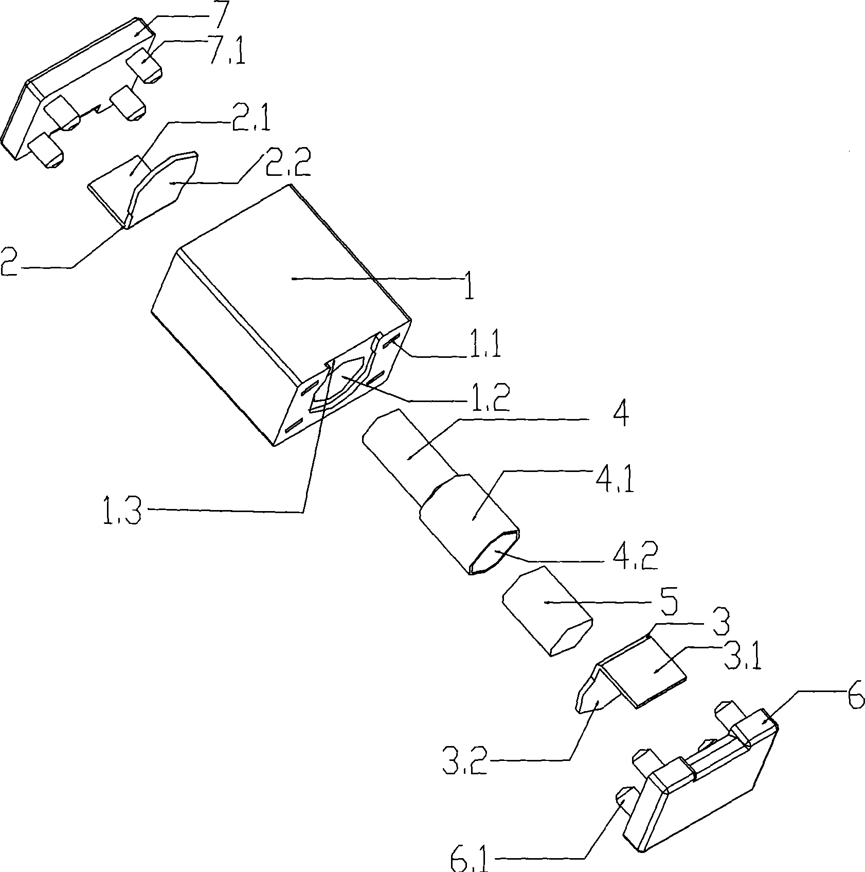 Varistor with novel short-circuit protection device