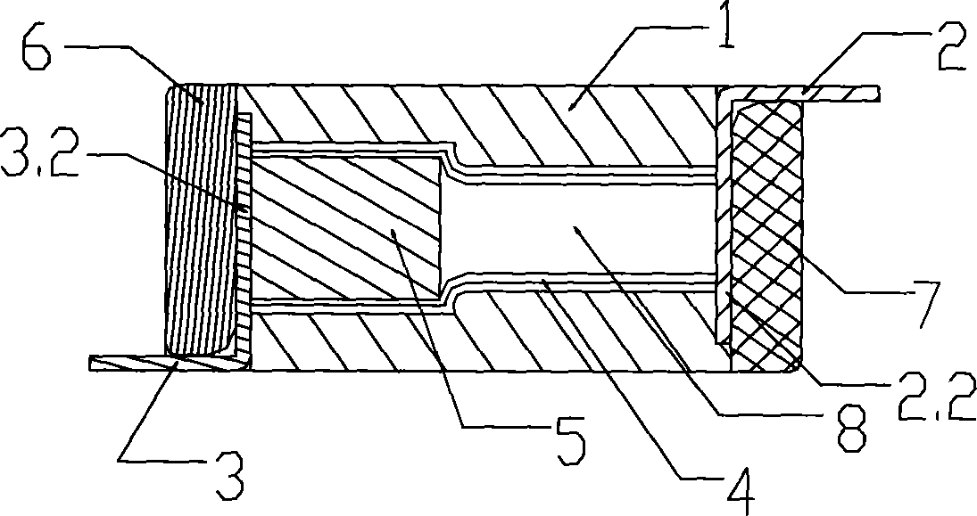 Varistor with novel short-circuit protection device