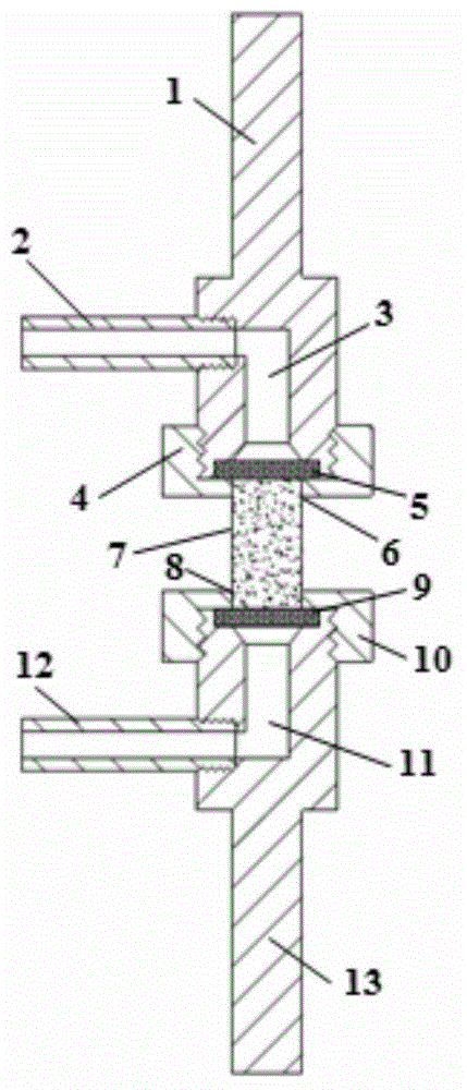 Biological soft tissue mechanical property test clamping device and method based on vacuum adsorption