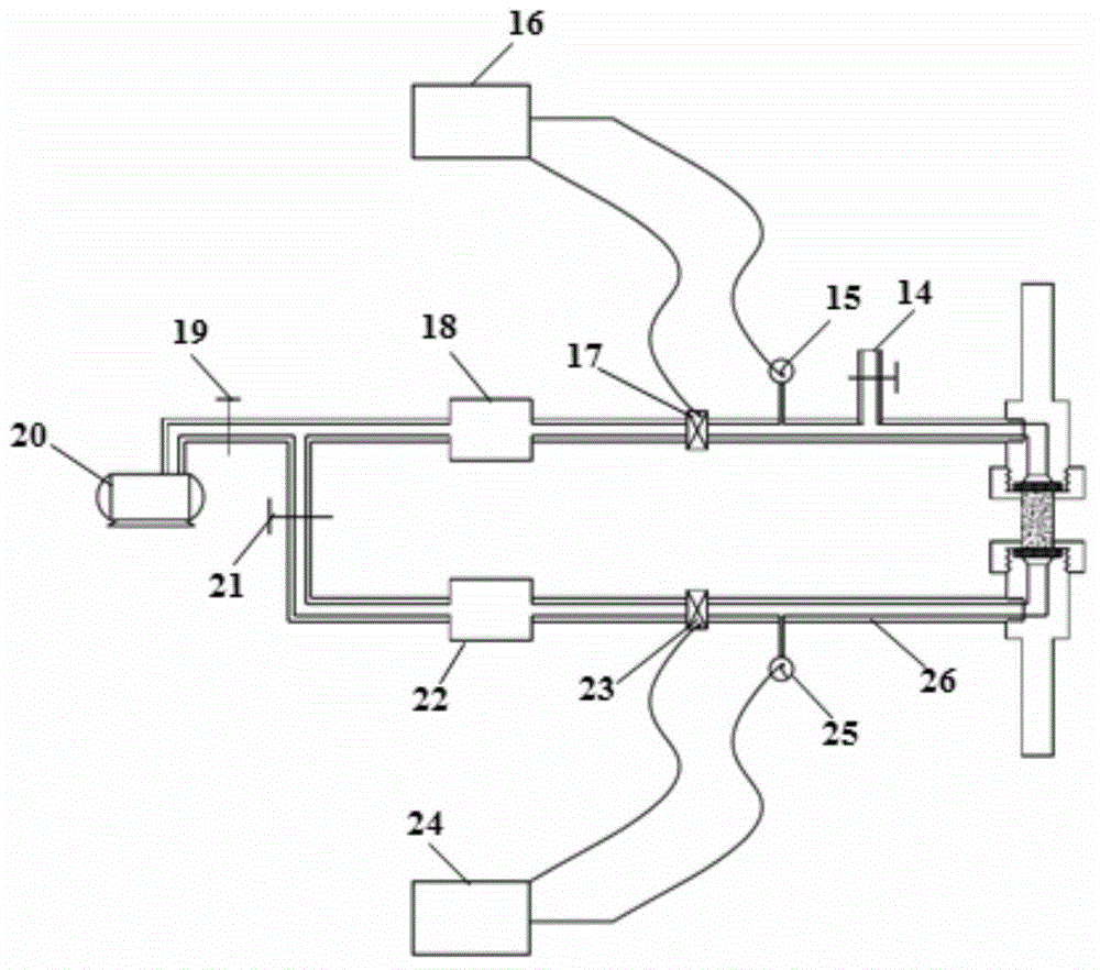 Biological soft tissue mechanical property test clamping device and method based on vacuum adsorption