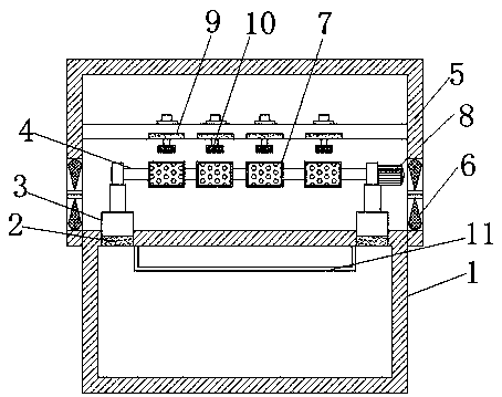 Coating device provided with white oil coverage layer circuit board