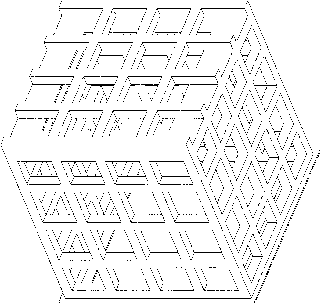 Super-large hanging vibration test fixture structure