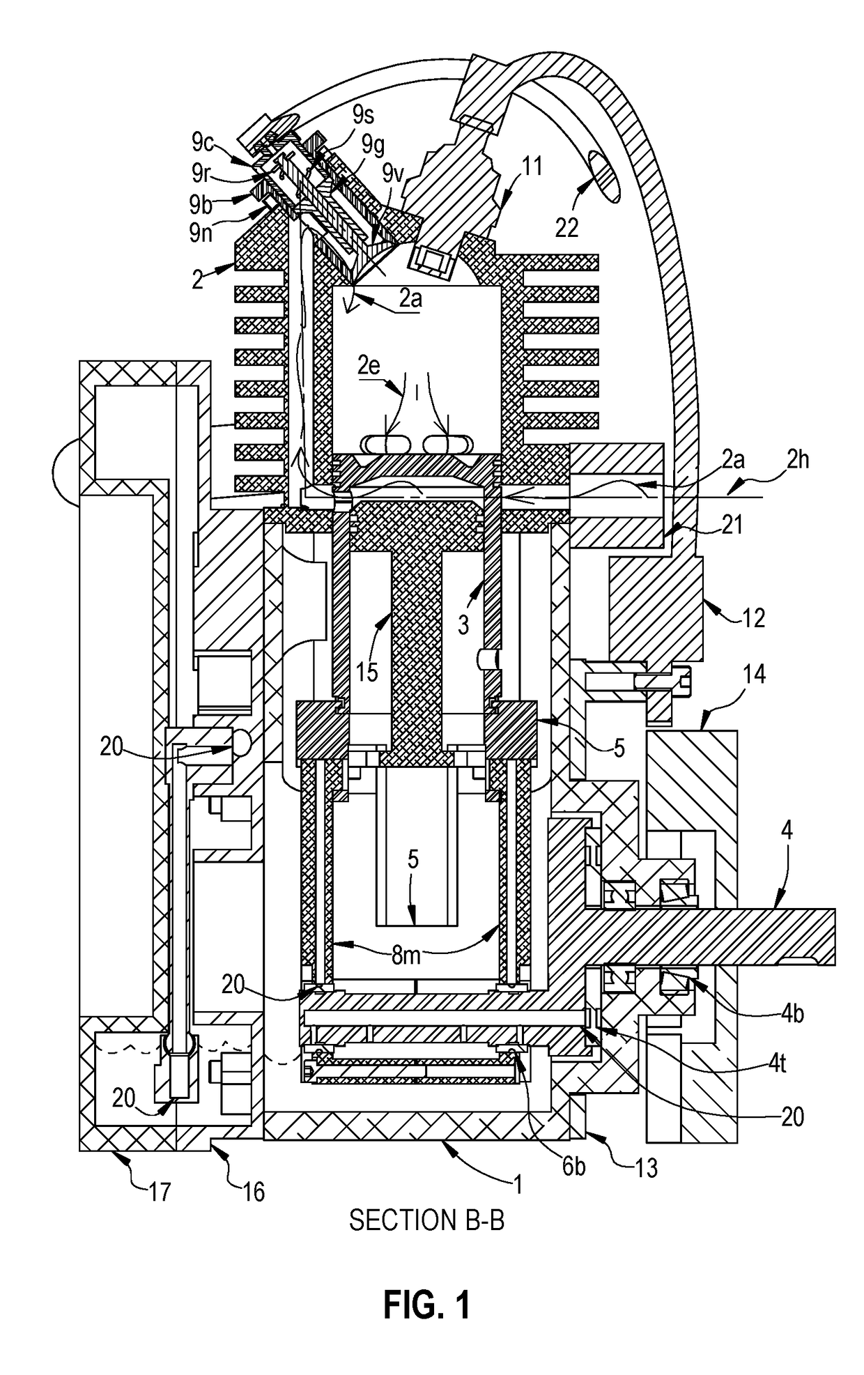 Two-stroke internal combustion engine with crankcase lubrication system