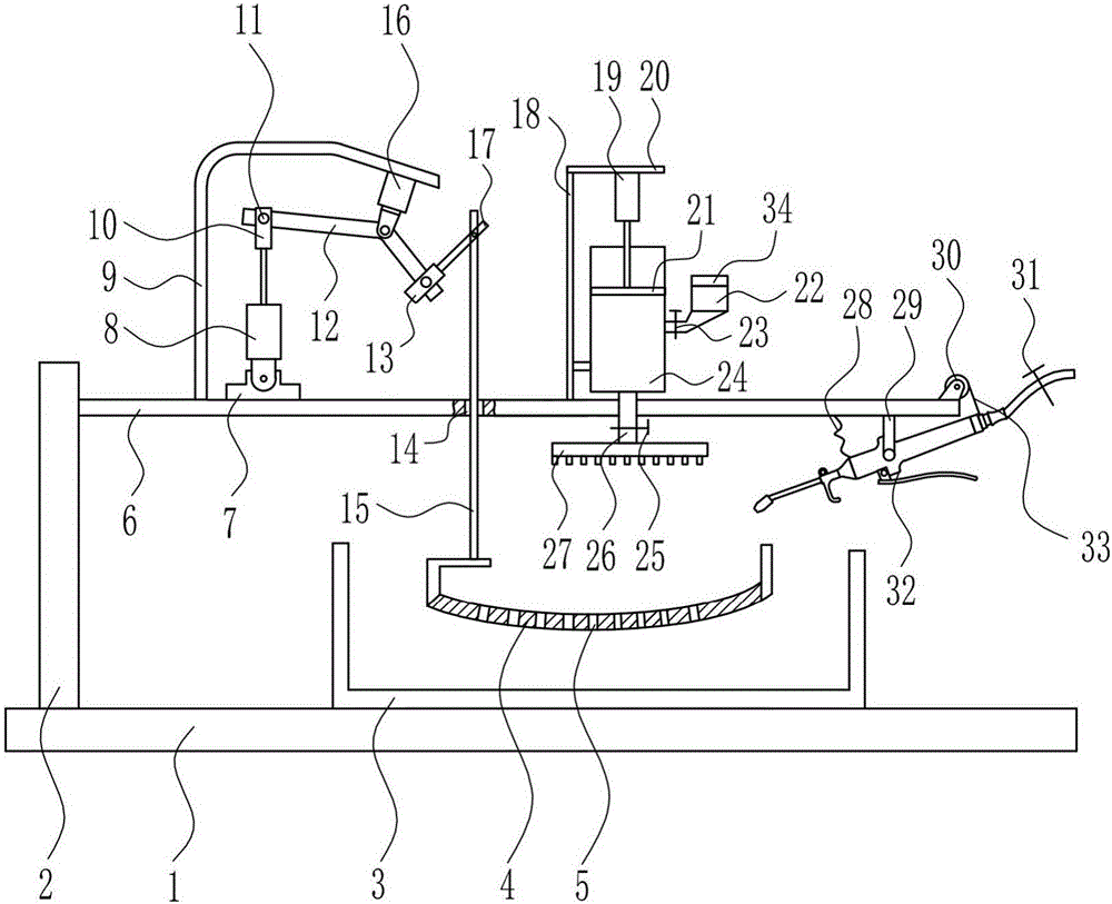 Rapid part cleaning device for pilotless automobile