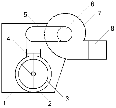 Husk and seed separating device of corn husker